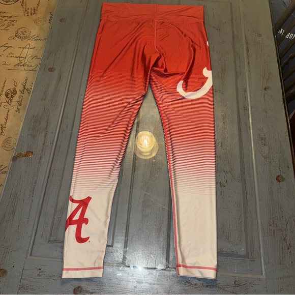 Alabama Crimson Tide Pin Strip Script A Leggings Size Large Sideline Apparel - Picture 5 of 5